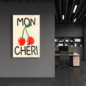 Mon Chéri | Glass Wall Art - Artdesigna