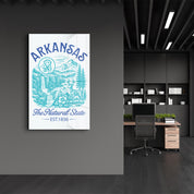 Arkansas - The Natural State | Glass Wall Art