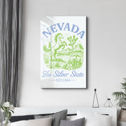 Nevada - The Silver State | Glass Wall Art
