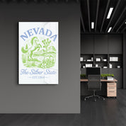 Nevada - The Silver State | Glass Wall Art