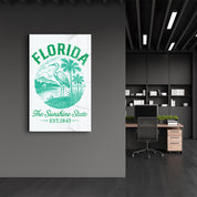 Florida - The Sunshine State | Glass Wall Art