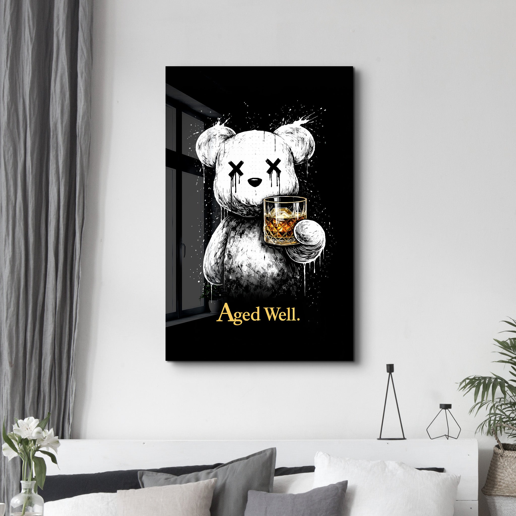 Aged Well x Sugar Teddy | Glass Wall Art