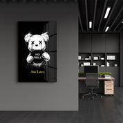 Ask Later x Sugar Teddy | Glass Wall Art