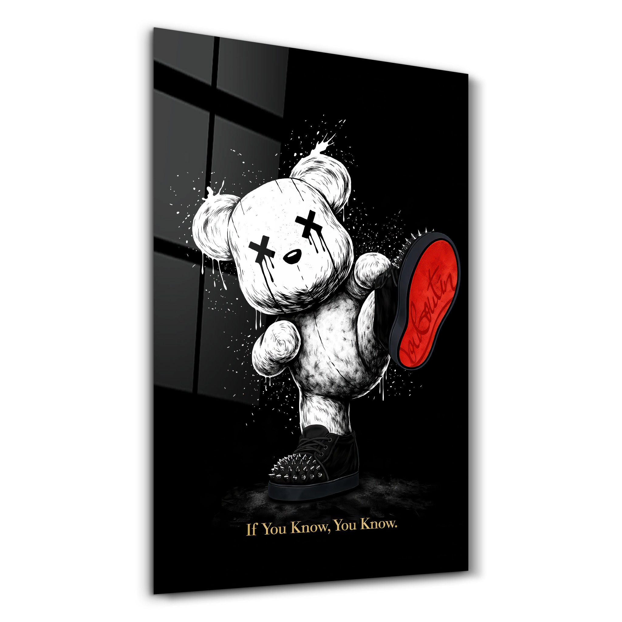 If You Know, You Know x Sugar Teddy | Glass Wall Art