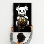 Essentials Only x Sugar Teddy | Glass Wall Art