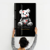 Someone Was Here x Sugar Teddy | Glass Wall Art