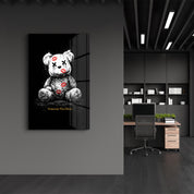 Someone Was Here x Sugar Teddy | Glass Wall Art