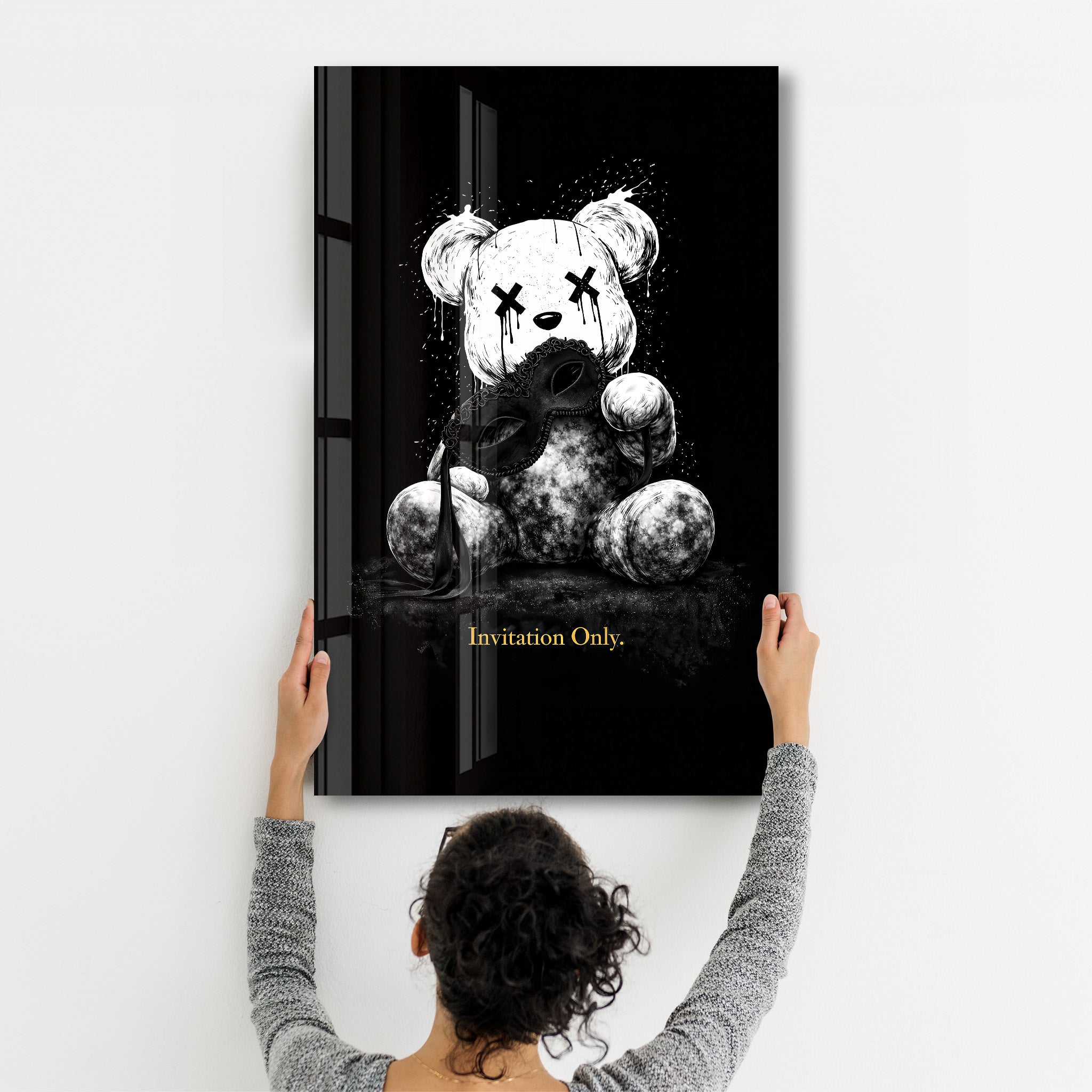 Invitation Only x Sugar Teddy | Glass Wall Art