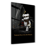 Someone has to live this lifestyle x Sugar Teddy | Glass Wall Art