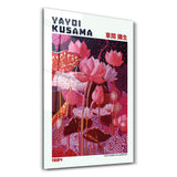 Yayoi Kusama – Crimson Garden (1984) | Glass Wall Art