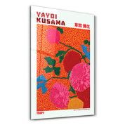 Yayoi Kusama – Scarlet Bloom Garden (1984) | Glass Wall Art