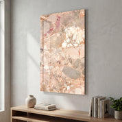 Blush Mosaic Marble | Glass Wall Art