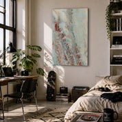 Oxidized Aqua | Glass Wall Art