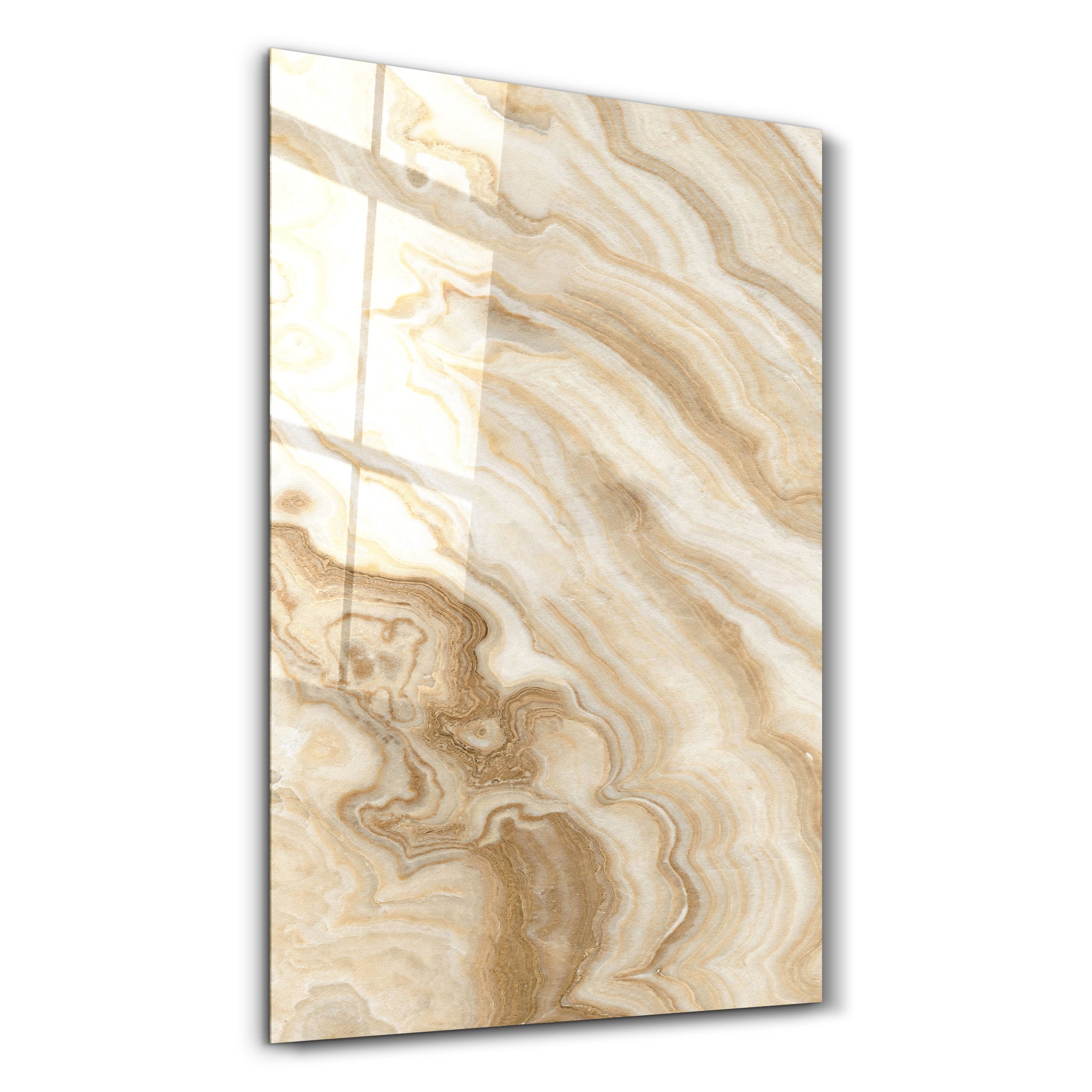 Sandstone Waves | Glass Wall Art