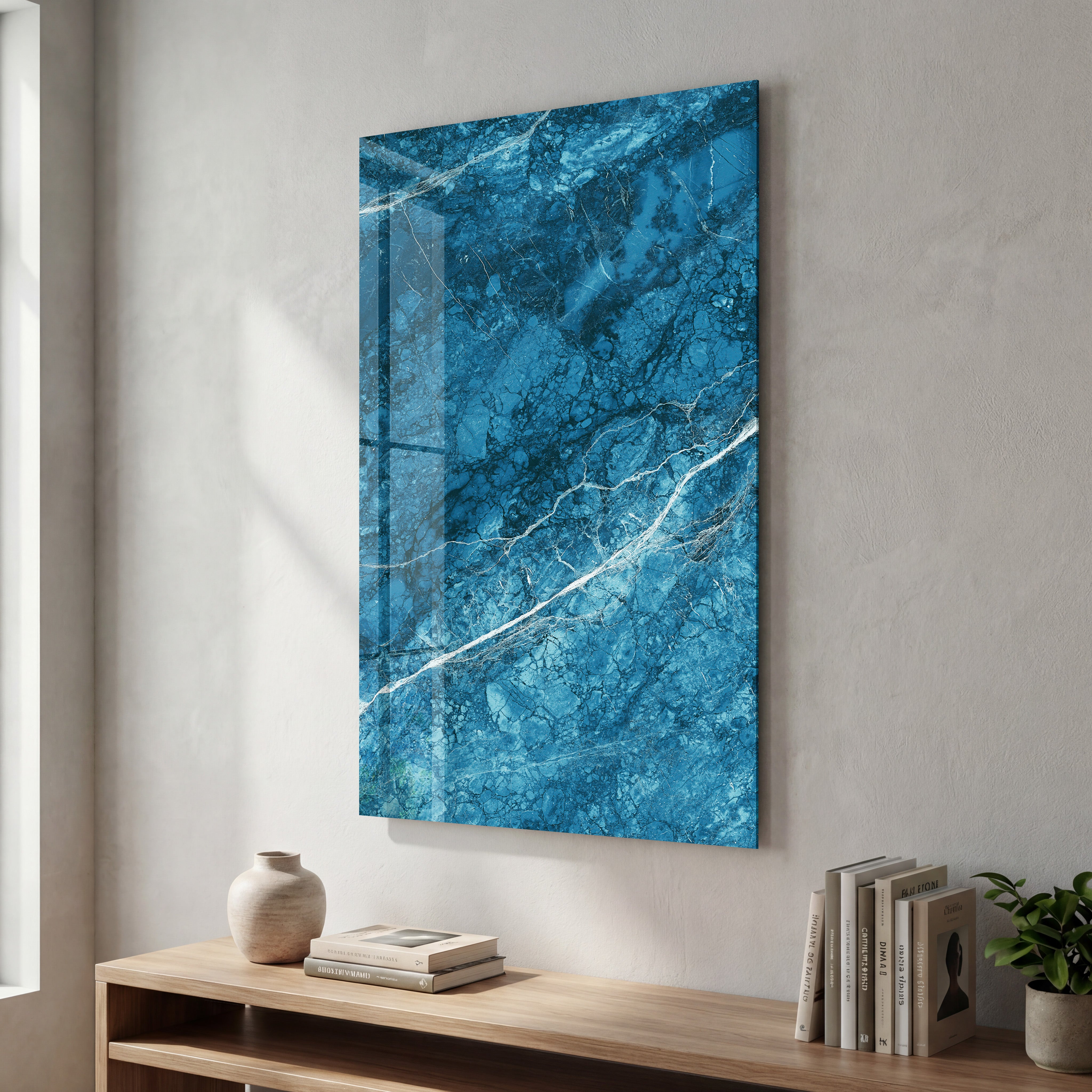 Ocean Veins | Glass Wall Art