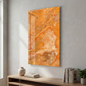 Amber Cloud | Glass Wall Art