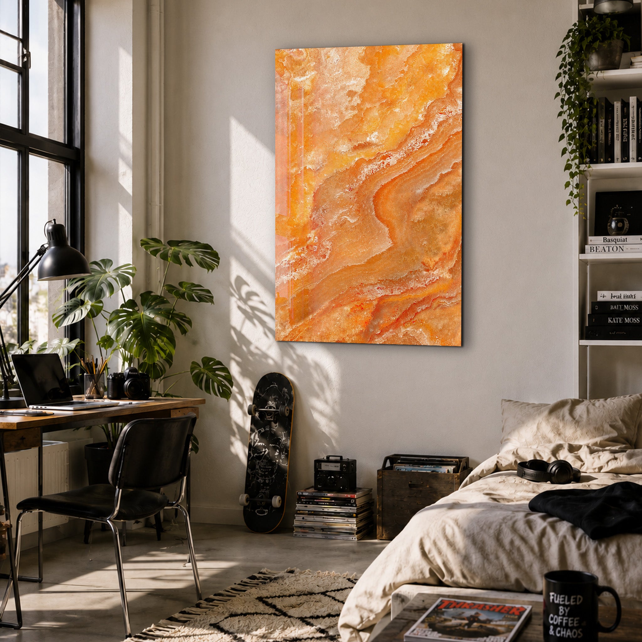 Sunset Onyx | Glass Wall Art