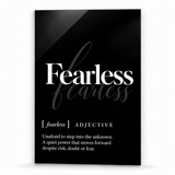 Fearless Definition | Glass Wall Art