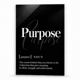 Purpose Definition | Glass Wall Art