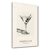 Martini Club | Glass Wall Art