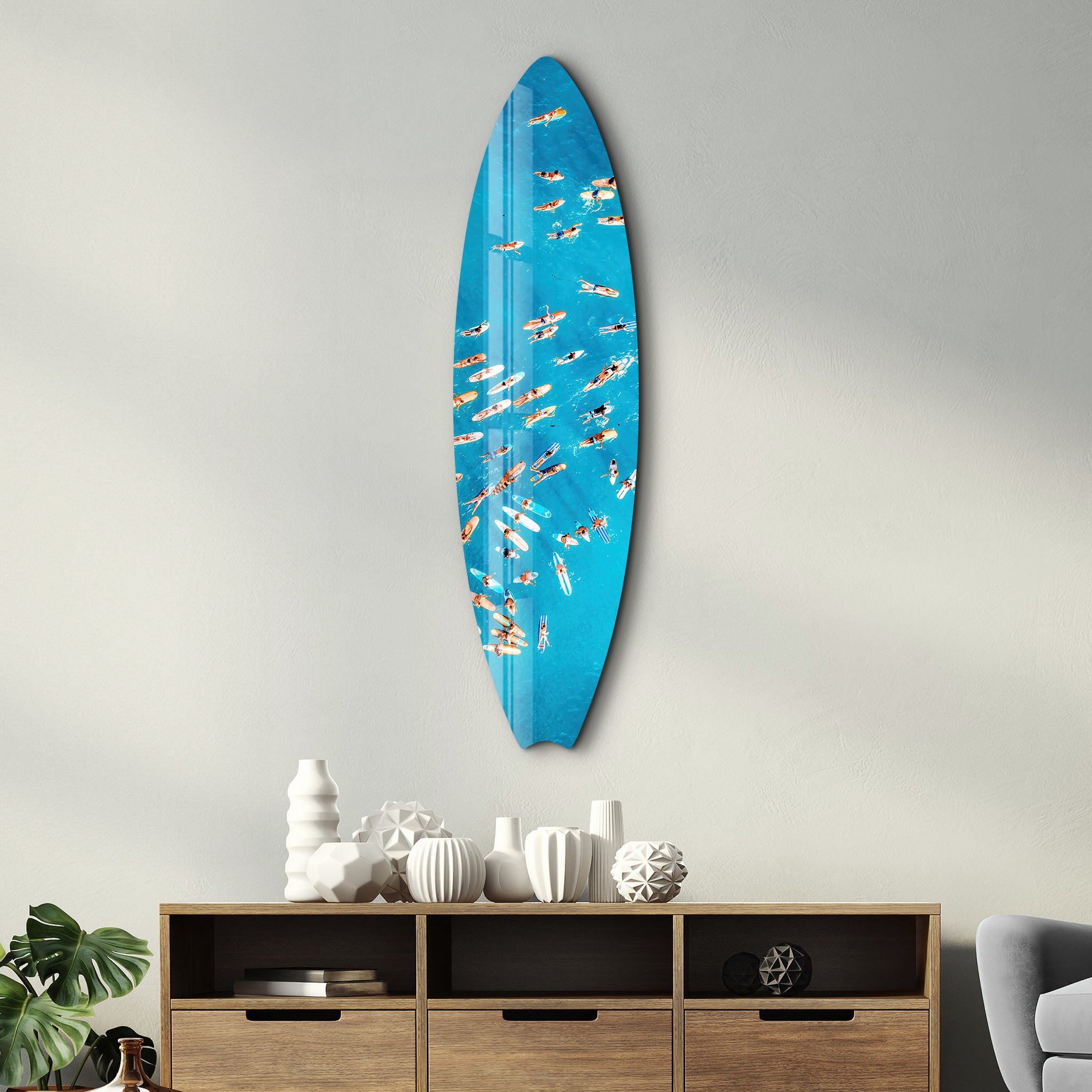 Surf's Up | Surfboard Glass Wall Art