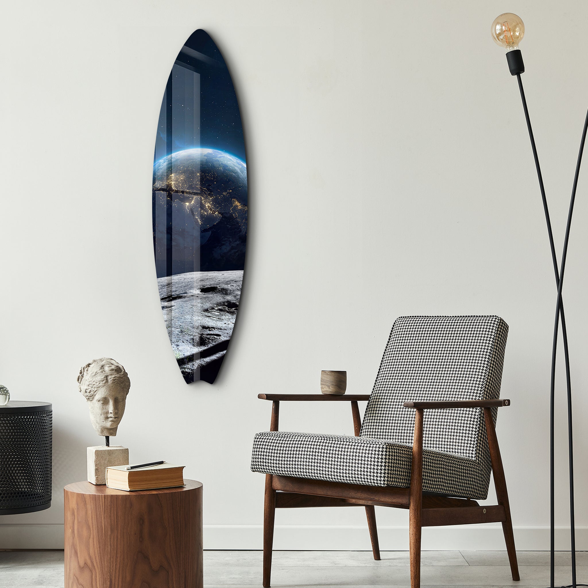 Cosmic Ride | Surfboard Glass Wall Art