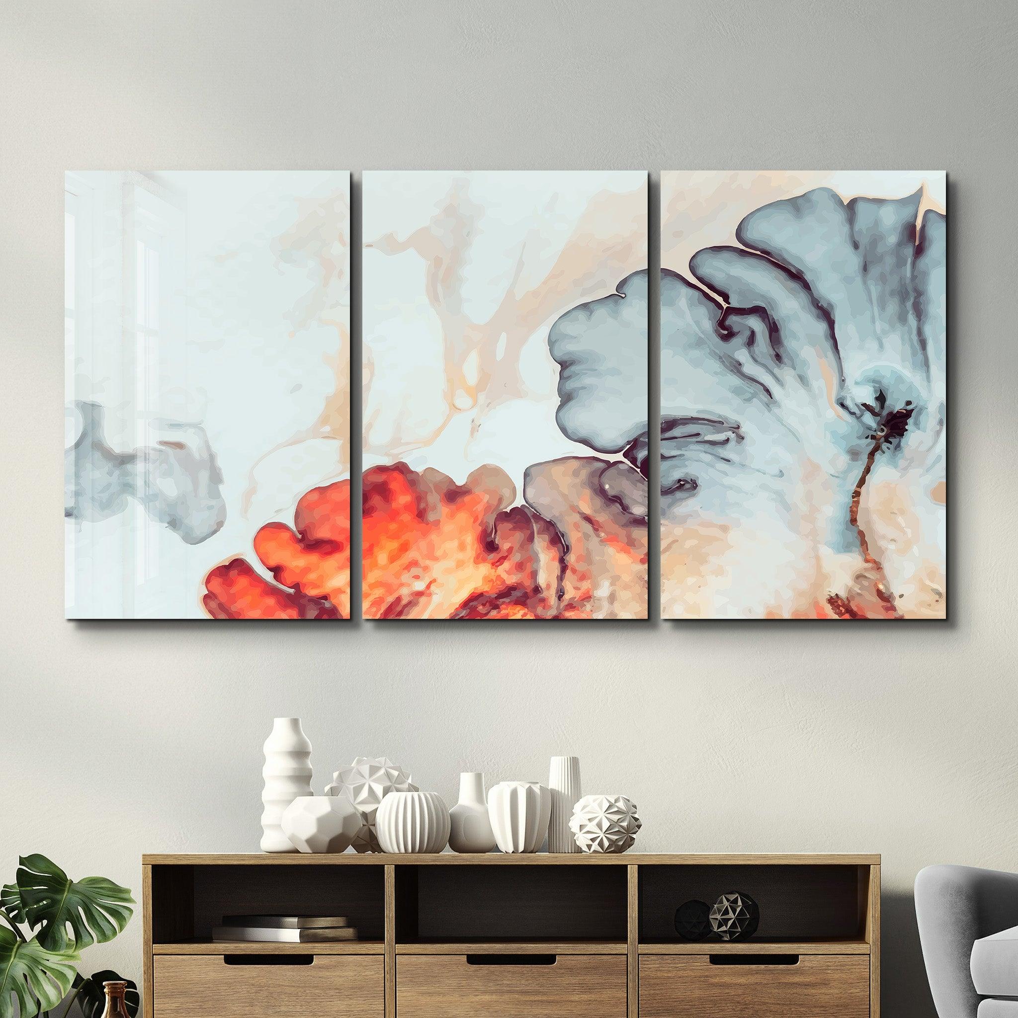 ・"Abstracta - Trio"・Glass Wall Art - ArtDesigna Glass Printing Wall Art