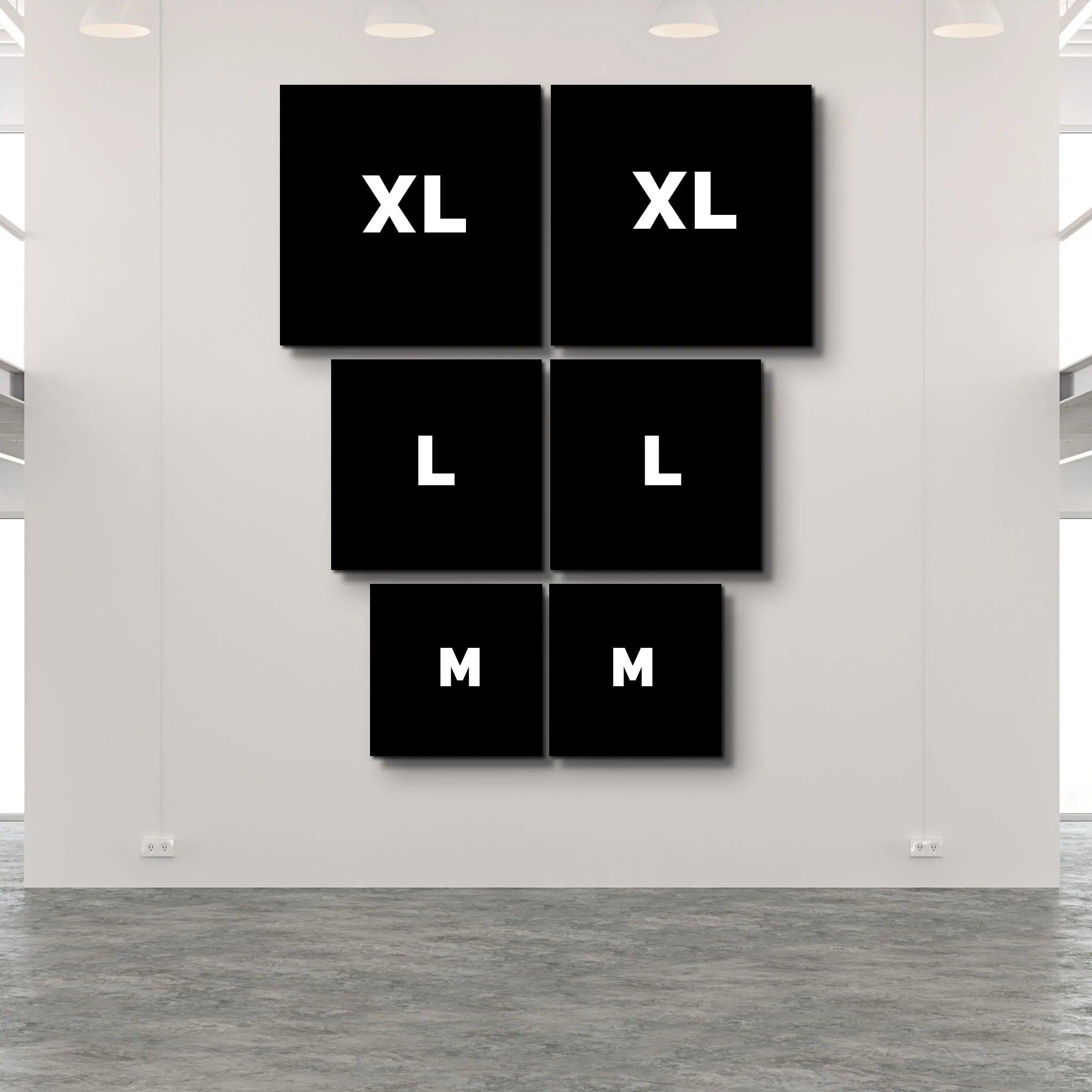 ・"Red Sunset - Duo"・Glass Wall Art