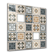 Light-Brown Italian Ceramic Tiles Collection | Glass Wall Art - Artdesigna