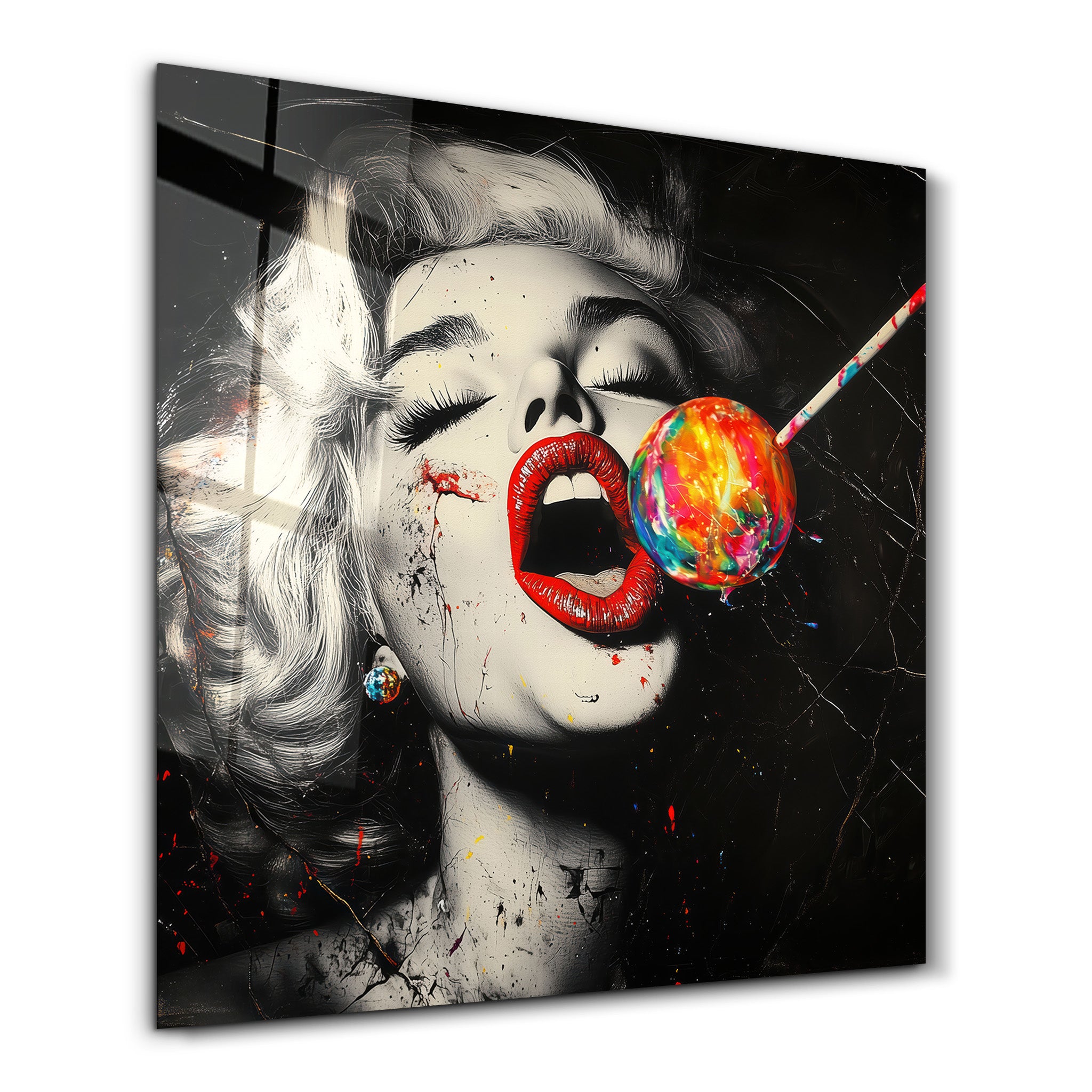 Lollypop - Hollywood Vibes | Glass Wall Art