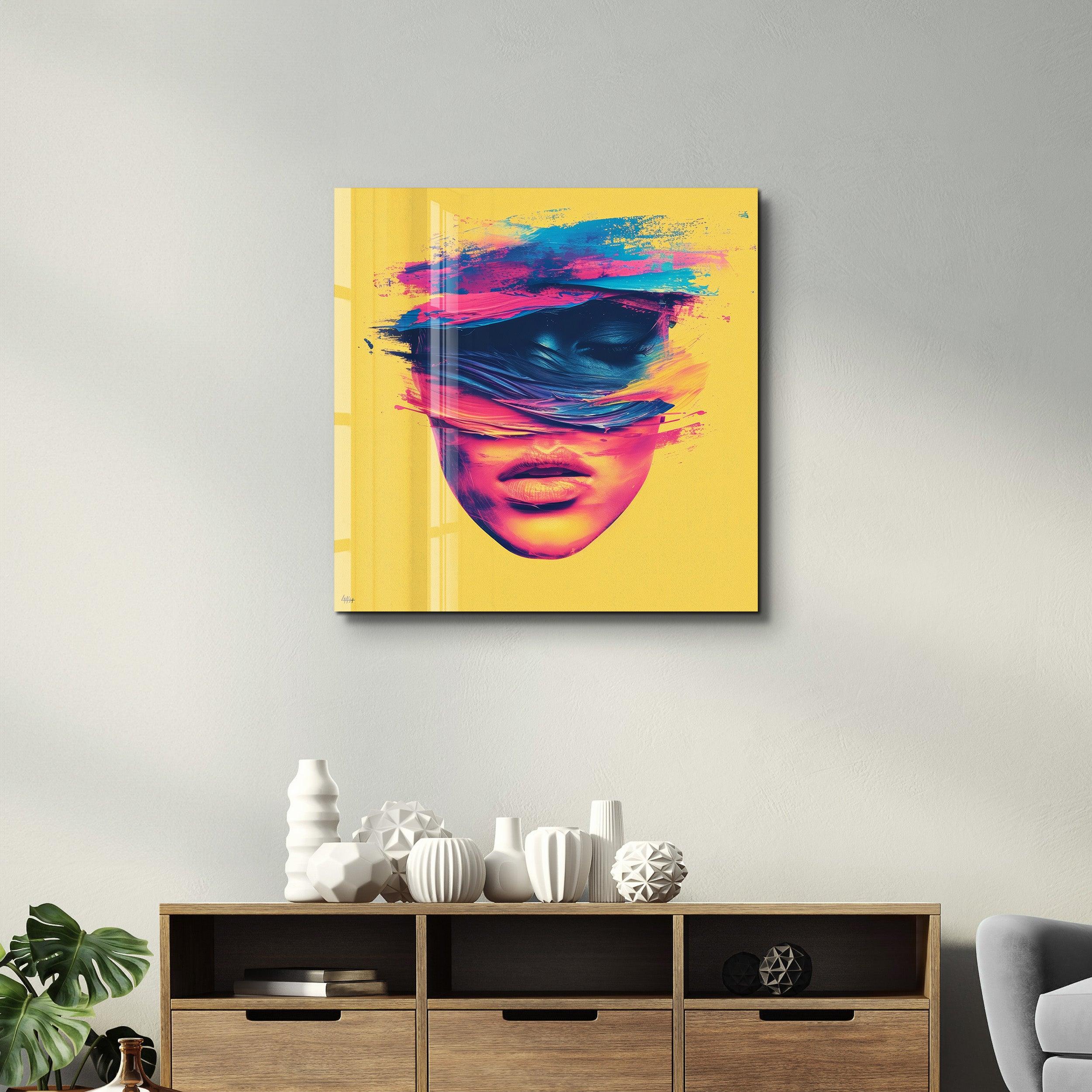 Confused - Contemporary Collection Glass Wall Art - Artdesigna