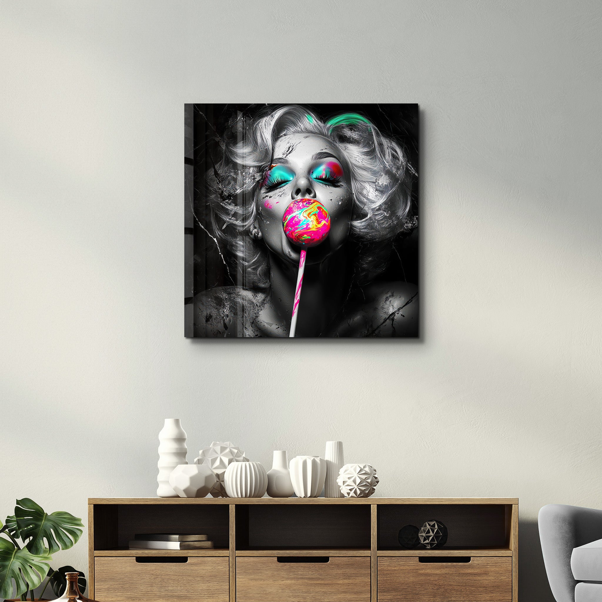 Lolly | Glass Wall Art