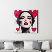 When the Hearts Rebel | Glass Wall Art