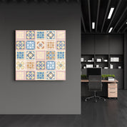 Powder-Pink Italian Ceramic Tiles Collection | Glass Wall Art - Artdesigna