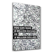 ・"Million Dollars"・Designers Collection Glass Wall Art - ArtDesigna Glass Printing Wall Art