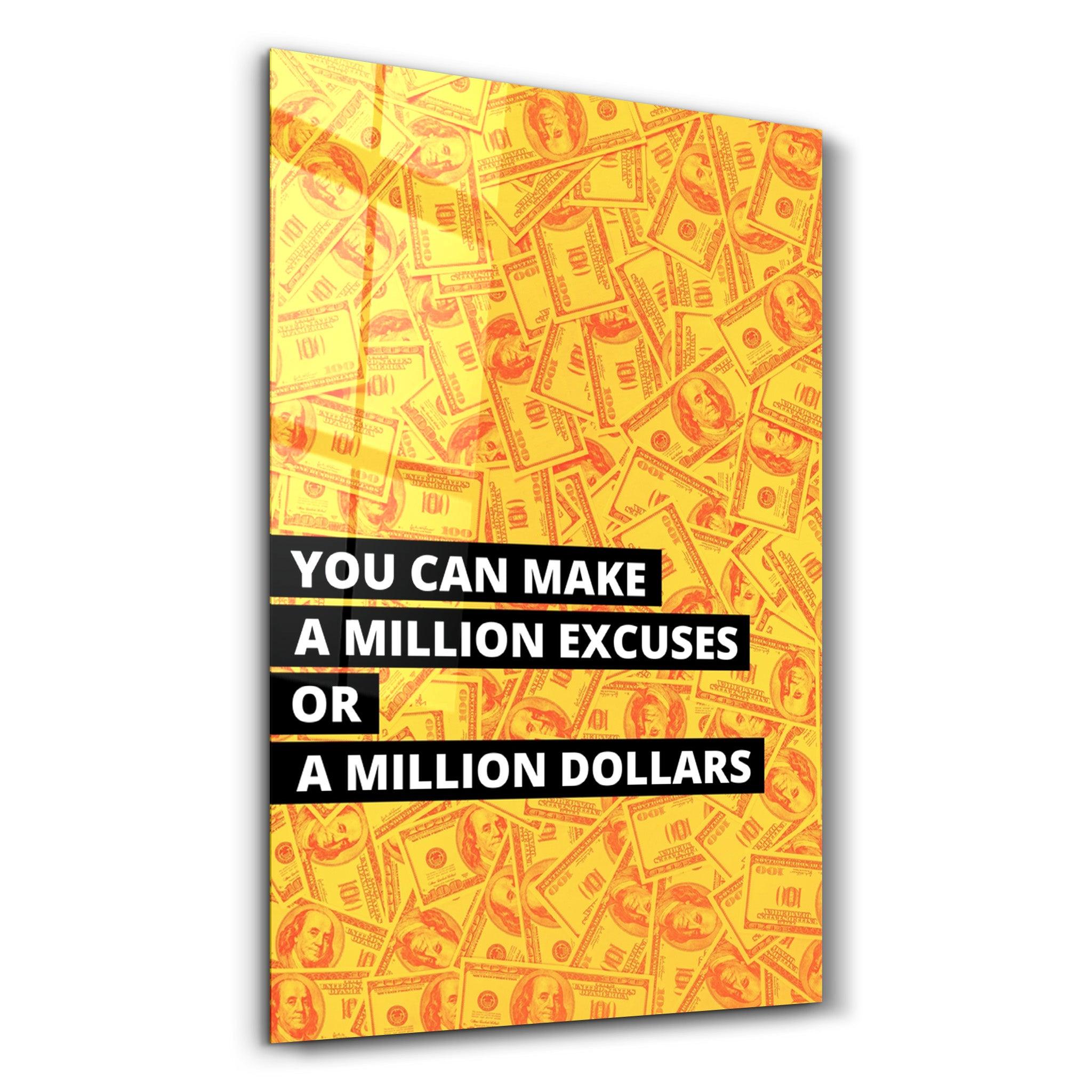 ・"Million Dollars"・Designers Collection Glass Wall Art - ArtDesigna Glass Printing Wall Art