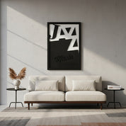 Jazz Music – Modern Wooden Music Typography Wall Art