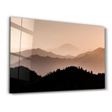 Black Mountains | Glass Wall Art