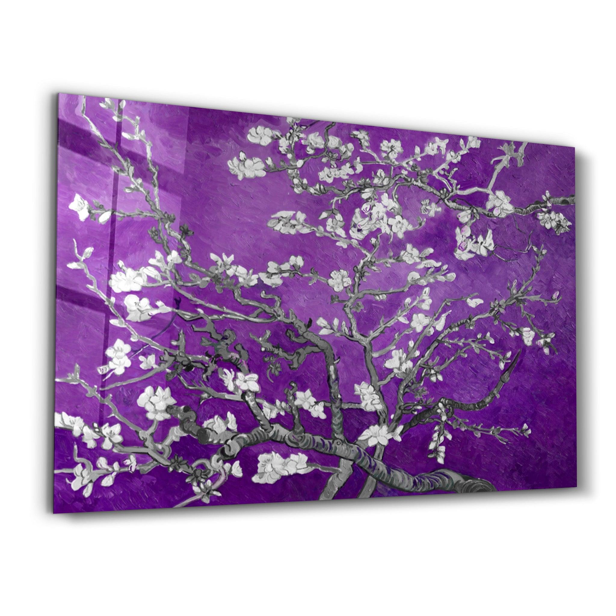 Abstract Flowers V4 | Glass Wall Art - Artdesigna