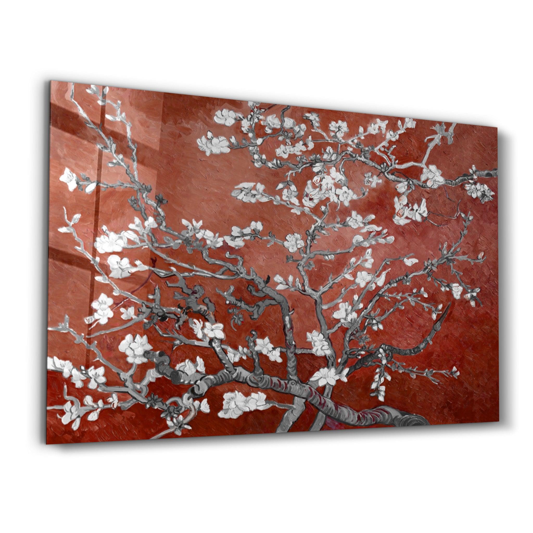 Abstract Flowers V5 | Glass Wall Art - Artdesigna