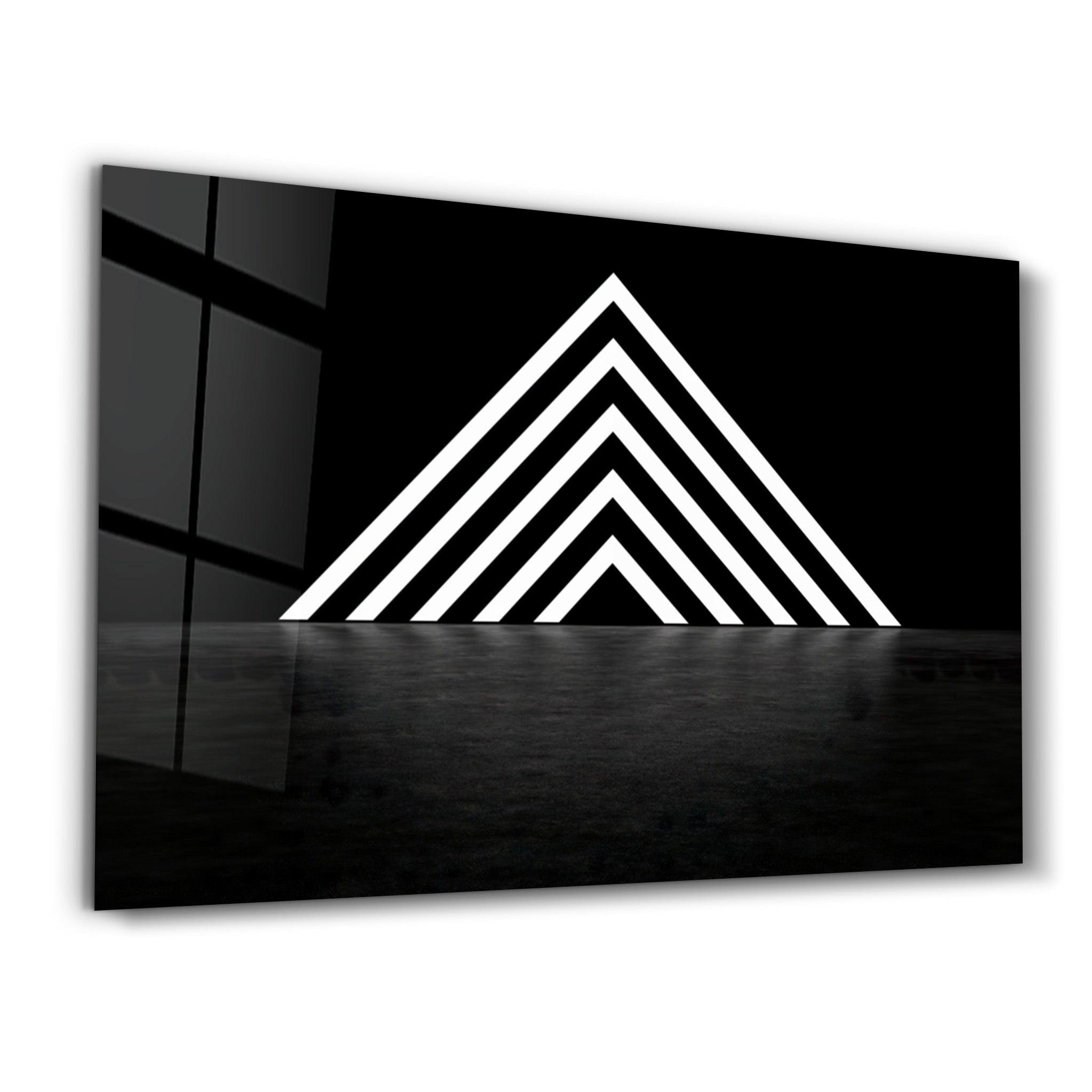 Mystic Triangle Gate | Glass Wall Art - Artdesigna