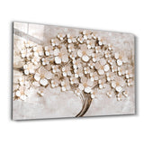 Abstract Flower Pattern | Glass Wall Art