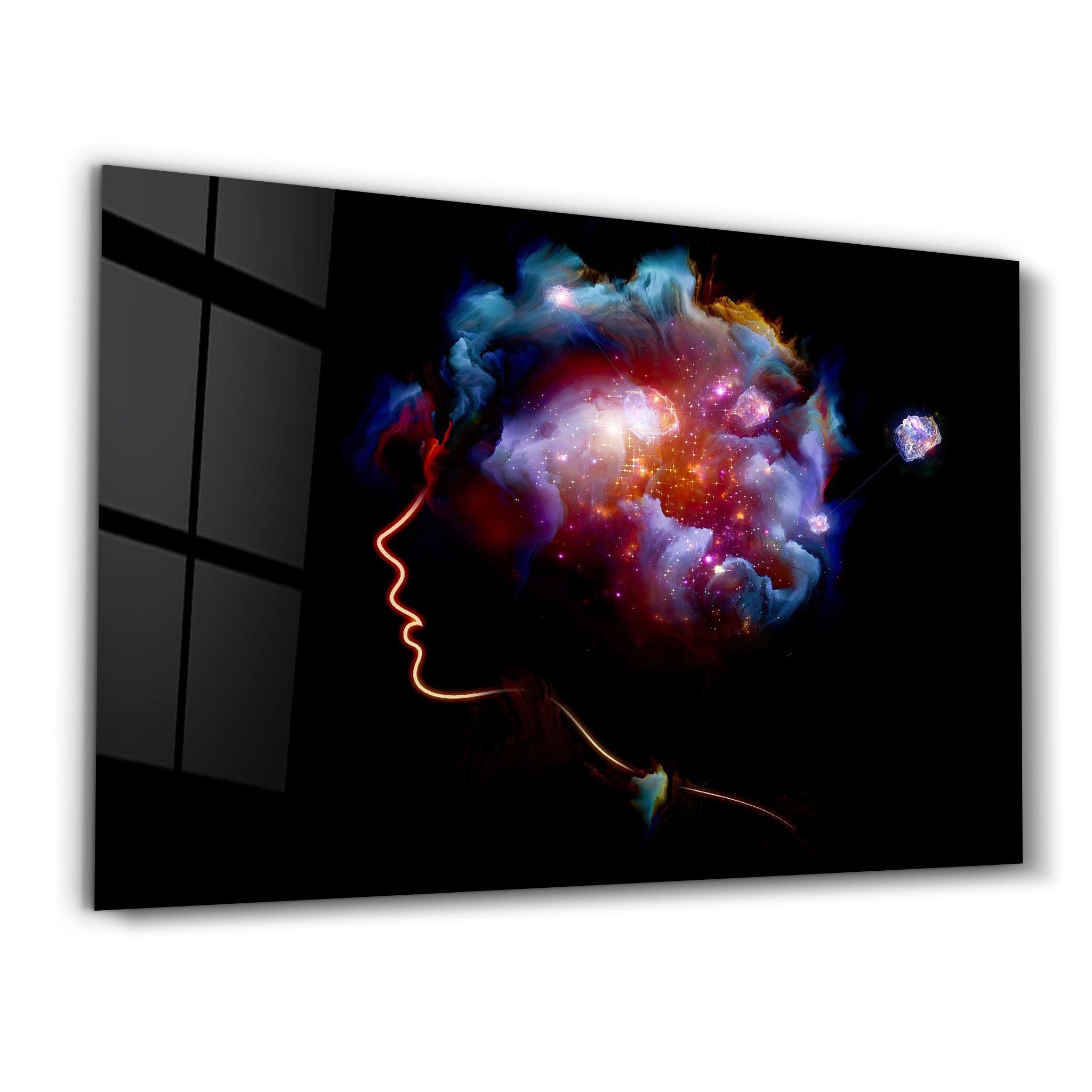 Space in Mind | Glass Wall Art - Artdesigna