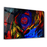 Abstract Colorful Shapes | Glass Wall Art