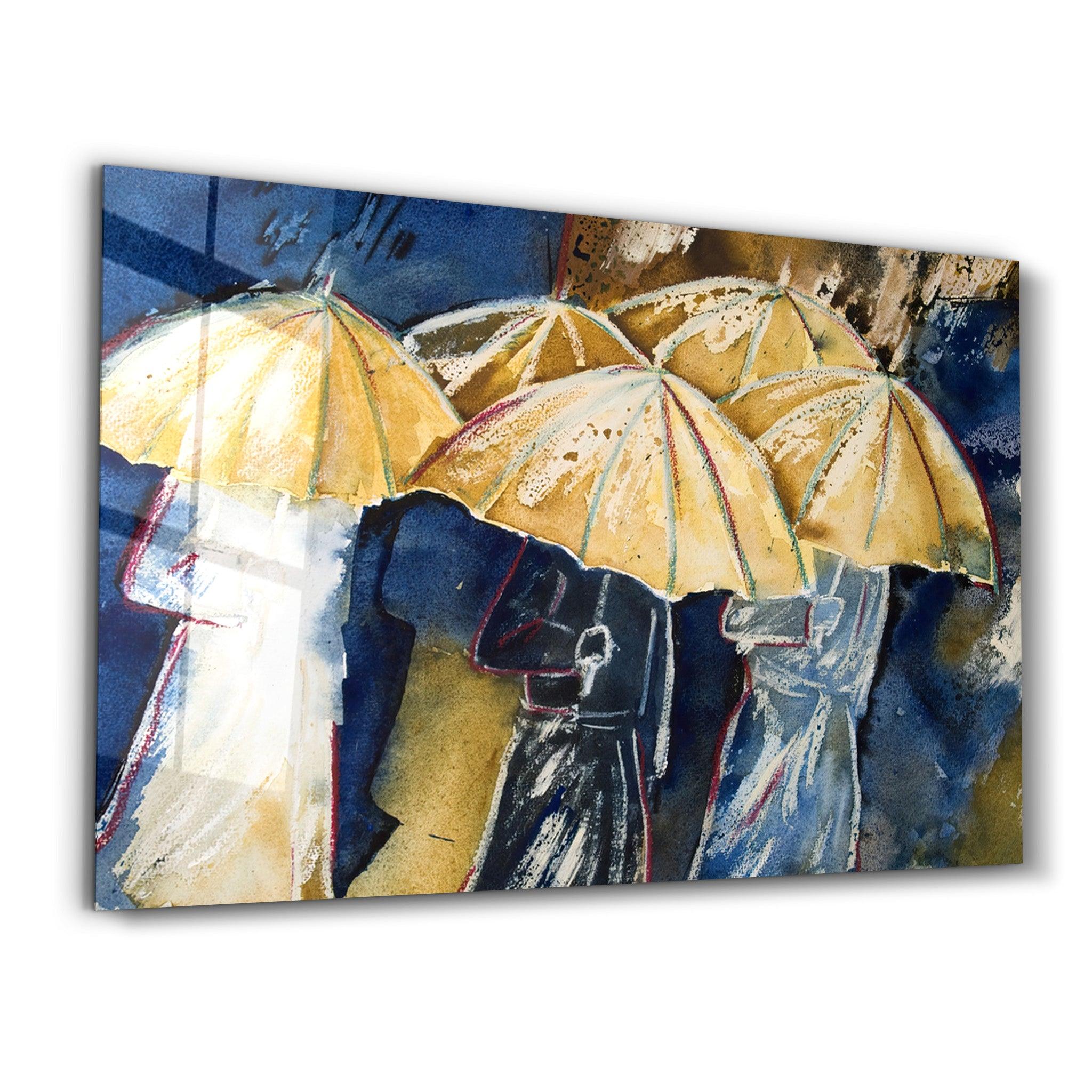 Rainy Day | Glass Wall Art - Artdesigna