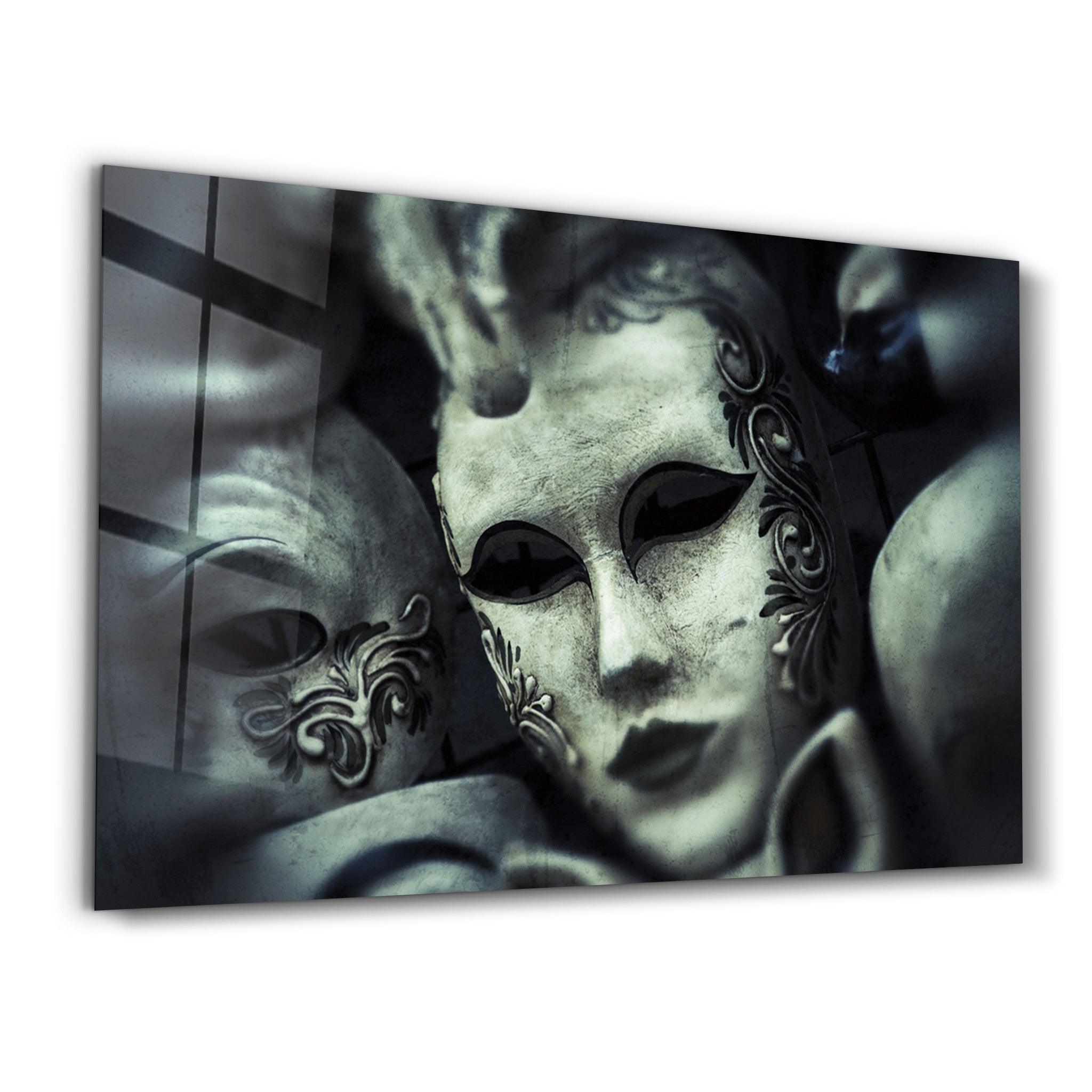 Masquerade Ball | Glass Wall Art - Artdesigna