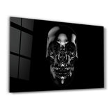The Black Skull | Glass Wall Art