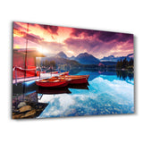 Calm Lake | Glass Wall Art