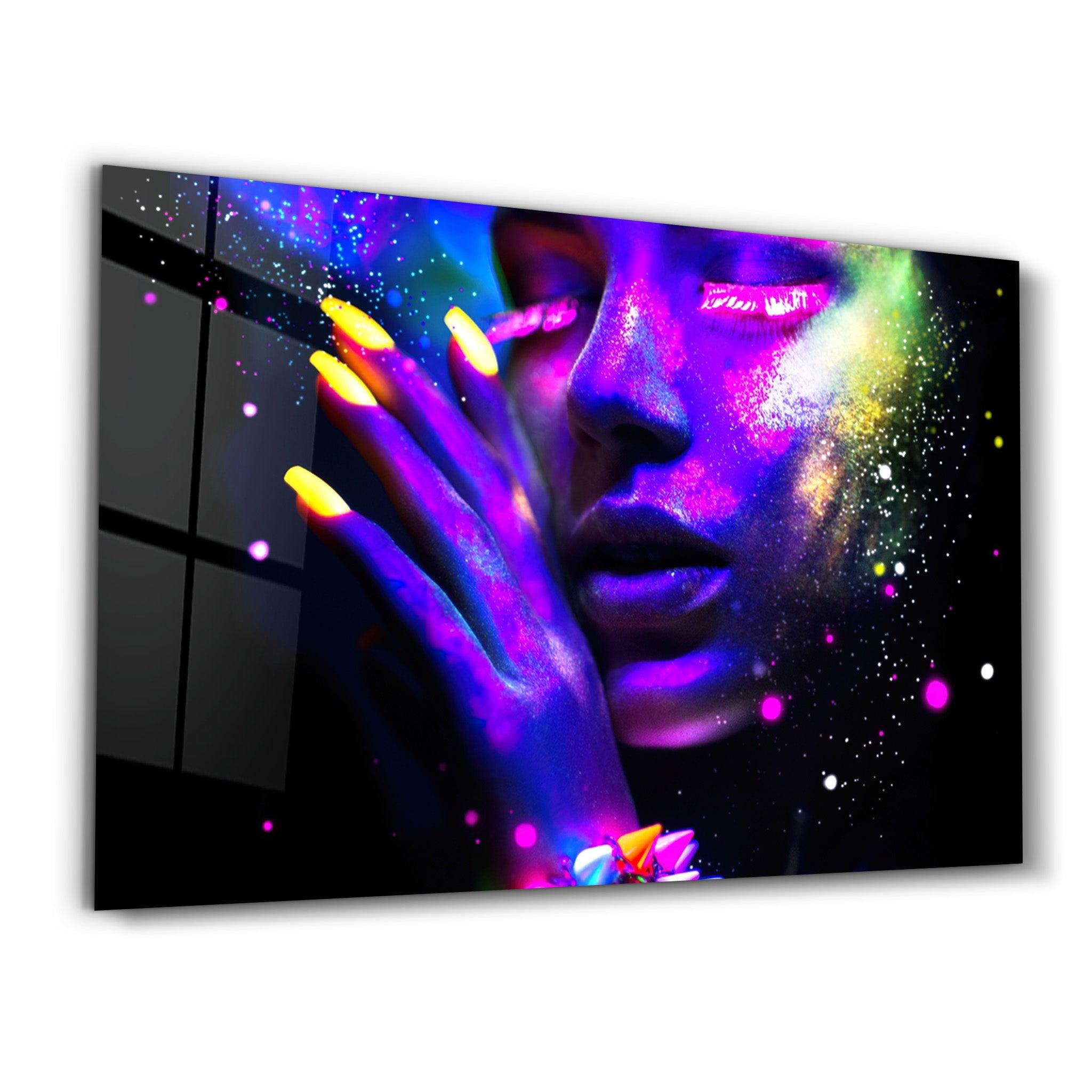 Colorful Midnight | Glass Wall Art - Artdesigna