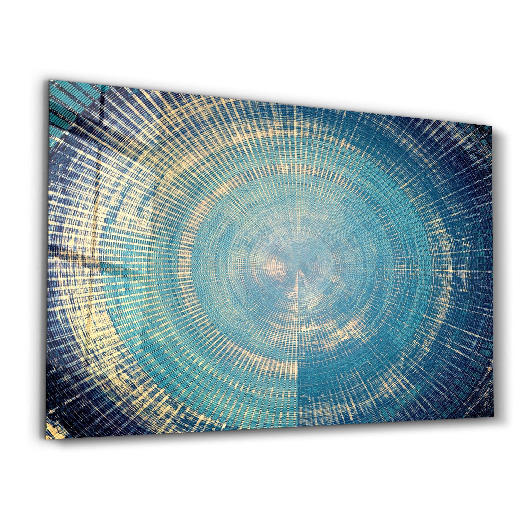 Regime Of Blue | Glass Wall Art - Artdesigna